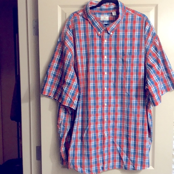 Dockers mens plaid short sleeve shirt  Size 5XL - Picture 5 of 6